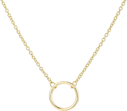 Golden Circle Necklace Gold