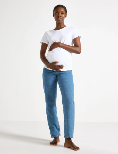 Lindex Trousers Denim Mom Nea Retro B - Blue - 38