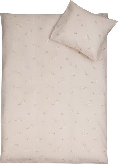 Nordstrand Home Kanin sengetøy   100% bomull   Baby sengetøy 70x100 cm   Beige