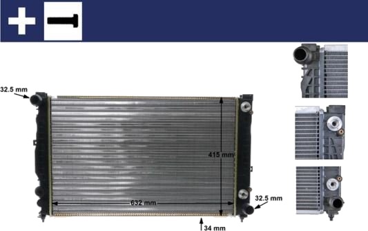 MAHLE CR 648 000S Radiator motorkjøling