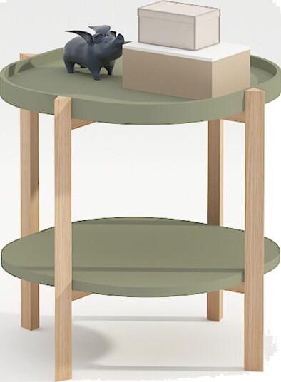 Sidebord HOME4YOU Norah 50x50x55 cm Grønn - grønn