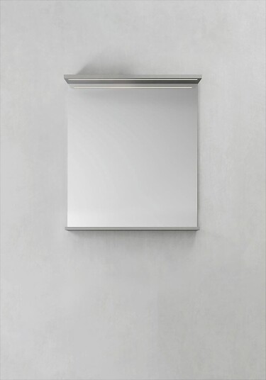 Hafa Store 600 Speil m/LED-lys 60x70x11 cm Grå