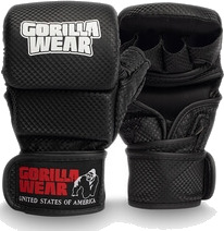 Gorilla Wear Ely MMA Sparring Gloves, black/white, L/XL Gorilla Wear Ely MMA Sparring Gloves, black/white, L/XL