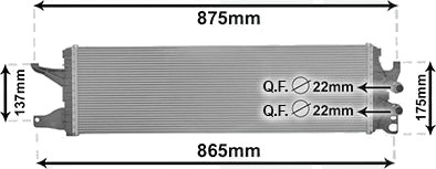 VAN WEZEL 58012722 Radiator, motorkjøling