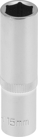 PELA 549080 Pipe Drivstørrelse 1/2", 6-Kant, Lang 15 mm
