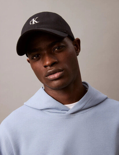 Calvin Klein Monogram Embroidery Baseball Cap Black ONE SIZE Calvin Klein Monogram Embroidery Baseball Cap Black ONE SIZE