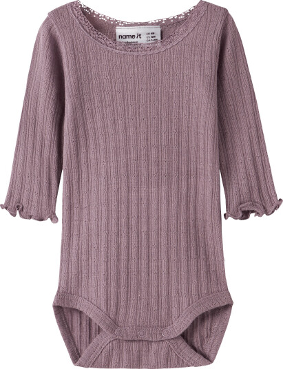 Name It Nbfwossa Wo/Si Rib Ls Body Purple 50 Name It Nbfwossa Wo/Si Rib Ls Body Purple 50
