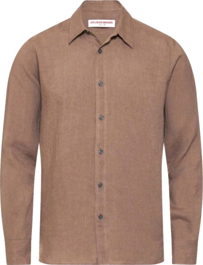 Orlebar Brown Herre Skjorter Brun 2XL,