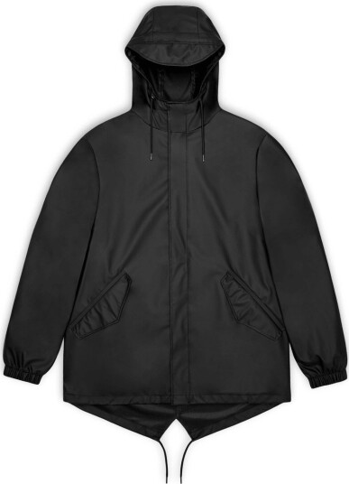 Rains Unisex Fishtail Jacket W3 Black M