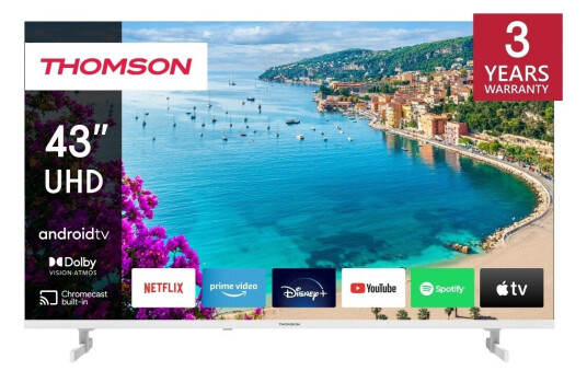 Thomson 43" 4K UHD Android TV hvit 43UA5S13W