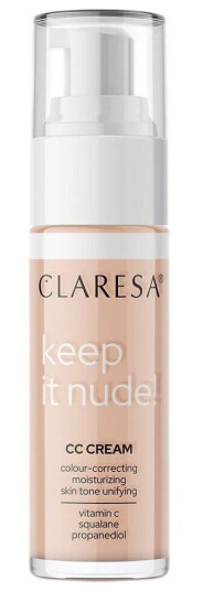 Claresa_Keep It Nude Cc Cream Creme Kveld Ut Hudtone 104 Nude 33G