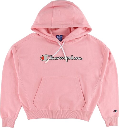 Champion Fashion Hettegenser Rosa m. Logo Champion 18 20 år Hettegenser