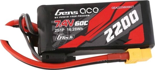 Gens Ace & Tattu Gens Ace G-Tech LiPo-Batteri 2200mAh 7.4V 60C 2S1P XT60 For RC Kjøretøy Gens Ace & Tattu Gens Ace G-Tech LiPo-Batteri 2200mAh 7.4V 60C 2S1P XT60 For RC Kjøretøy