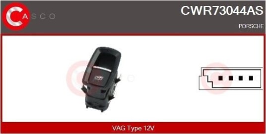 CASCO CWR73044AS Bryter, vindusheis