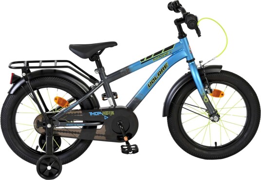 Volare Thombike Barnesykkel 16" Med Avtakbare Støttehjul Blå/Grønn Volare Thombike Barnesykkel 16" Med Avtakbare Støttehjul Blå/Grønn