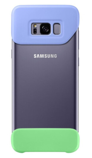 Samsung 2Piece Cover Ef-Mg955 - Baksidedeksel For Mobiltelefon - Grønn, Fiolett - For Galaxy S8+