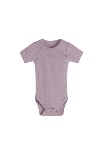 Hust & Claire Bet kortermet body ull/lyocell - woodrose Hust & Claire Bet kortermet body ull/lyocell - woodrose