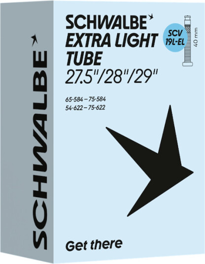 Schwalbe Extra Light slange 27,5/29"x2,10-3,00 (54/75-584/622) 40mm SCV Clik ventil