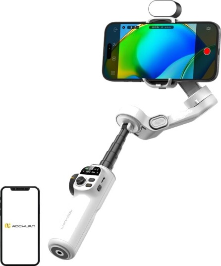 AOCHUAN X2 Gimbal with RGB Lighting (White) AOCHUAN X2 Gimbal with RGB Lighting (White)