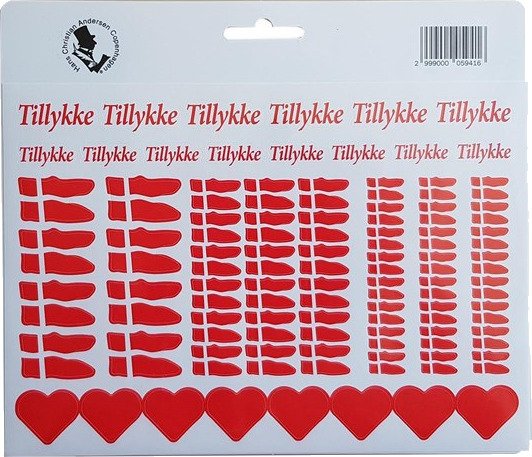 SCANSEASON Stickers A5 144 ass flags hearts and more