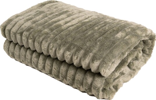 KMCarpets Stripe Pledd 130x170 Grønn