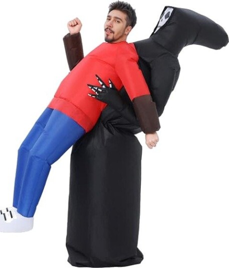Halloween Oppblåsbart Death Hug Kostyme til Voksen One Size 160-195 cm