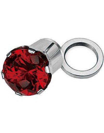 Aab Enchanted Red Stone Piercing Plugg Strl 8 mm