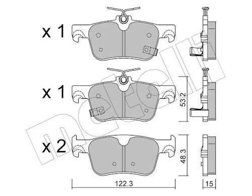 Bremseklosser METELLI 22 1363 0