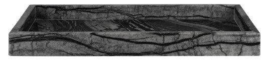 Mette Ditmer Marble dekorasjonsbrett 16 x 31 cm Sort-grå Mette Ditmer Marble dekorasjonsbrett 16 x 31 cm Sort-grå