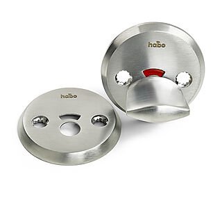 Habo beslag for toalettdor a265 modullas borstet krom 38 65 mm Habo beslag for toalettdor a265 modullas borstet krom 38 65 mm