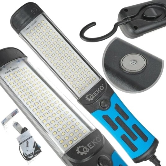 Geko Led Arbeidslampe 230V 15W Med Magnet, Krok Og Kabel 5 M (40) Geko Led Arbeidslampe 230V 15W Med Magnet, Krok Og Kabel 5 M (40)