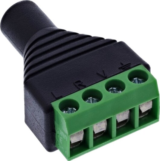 Inline 3,5 Mm 4 Polet Jackuttak Til Terminalblokk Stereo/Mikro 92504K