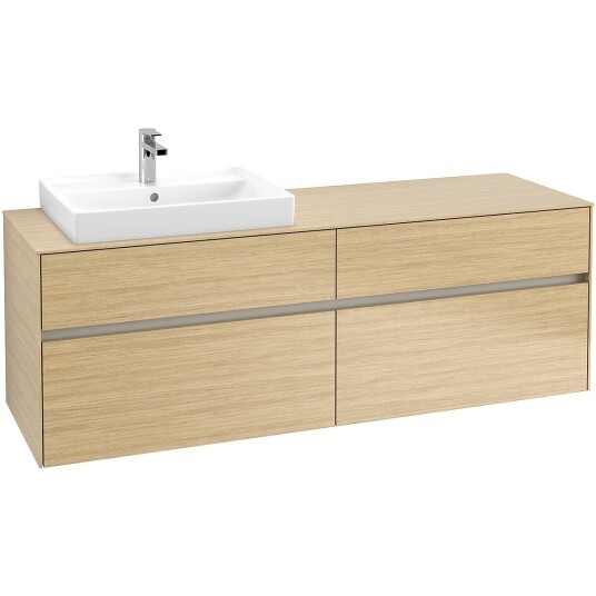 Villeroy & Boch  Collaro Servantskap med 4 skuffer 160x50x54,8 cm u/lys Nordisk Eik