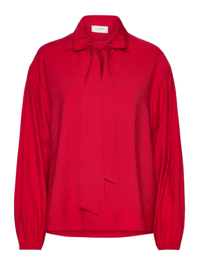 NORR Bambo Ls Top - Red - 34 NORR Bambo Ls Top - Red - 34