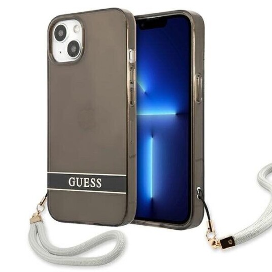 Guess Guess Guhcp13shtsgsk Iphone 13 Mini 5,4" Czarny/Black Hardcase Translucent Stap