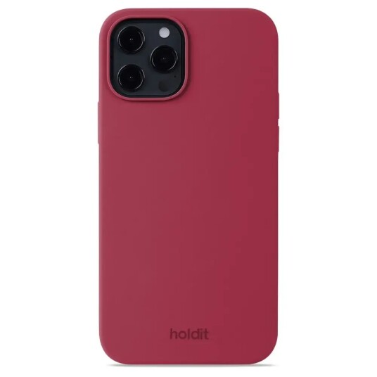 Holdit iPhone 12 / 12 Pro Soft Touch Silikon Deksel - Red Velvet Holdit iPhone 12 / 12 Pro Soft Touch Silikon Deksel - Red Velvet