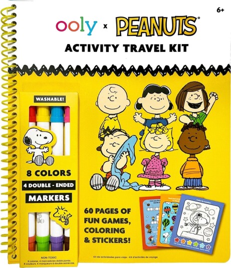 Ooly Activity Travel Kit Peanuts Multi/Patterned One Size