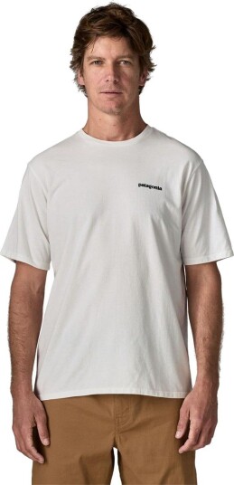 Patagonia Men"s P 6 Logo Responsibili Tee Fiber White M Patagonia Men"s P 6 Logo Responsibili Tee Fiber White M