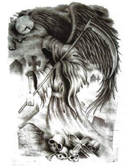 The Reaper Fake Tattoo