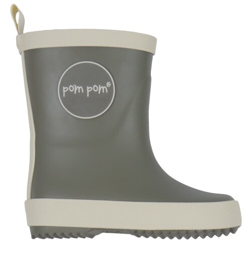 Pom Pom Gumboots Solid - Green - 22 Pom Pom Gumboots Solid - Green - 22