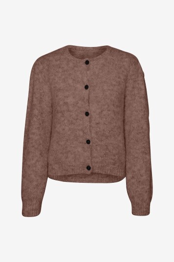 Vero Moda - Kardigan Vmnovah LS O-neck Button Cardi GA N - Natur