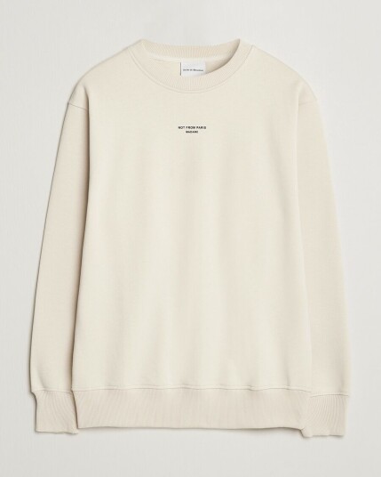 Drôle de Monsieur Classic Slogan Sweatshirt Mastic