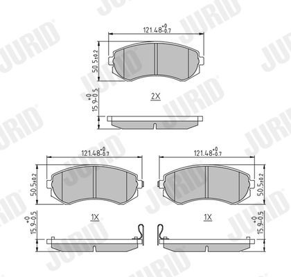 Bremseklosser JURID 572541J Bremseklosser JURID 572541J
