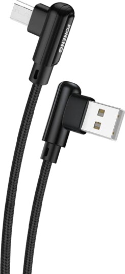 Usb-Kabel Foneng Usb-A Til Microusb 1 M Svart X70 Micro