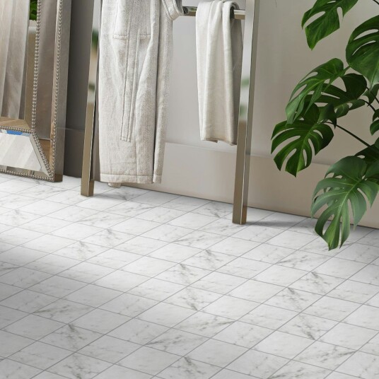 Klinker Coem Ceramiche Marmor B. Carrara Matt Hvit 15x15 cm