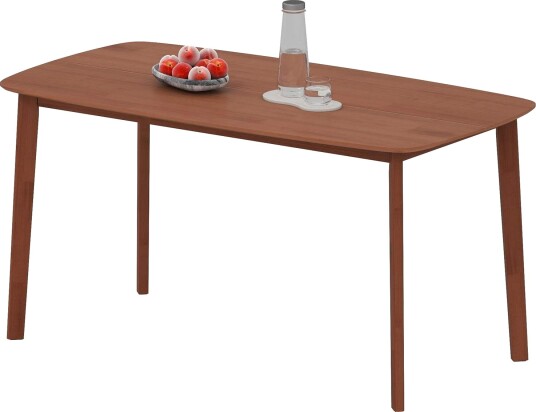 Spisebord massiv furu lakkert overflate 150 x 80 cm brun