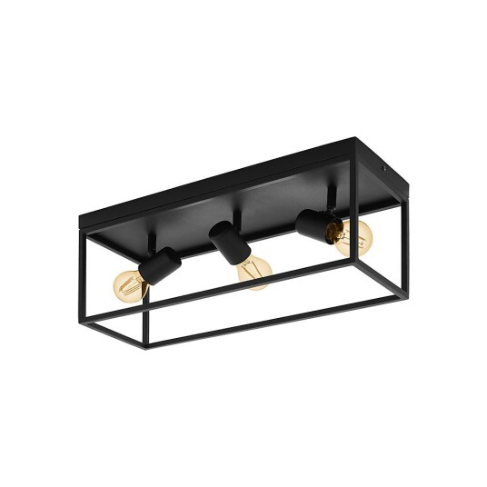 Eglo Silentina 3L Plafond Sort Eglo Silentina 3L Plafond Sort