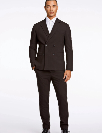 Lindbergh Plain Db Mens Suit - Normal Length - Black - 50
