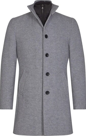 Bruun & Stengade Bs Ontario Slim Fit Coat LIGHT GREY M