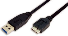 LogiLink USB 3.0 Kabel 1m Micro-USB Sort